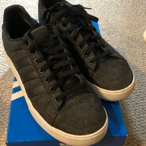 Adidas Originals black on charcoal skate shoe